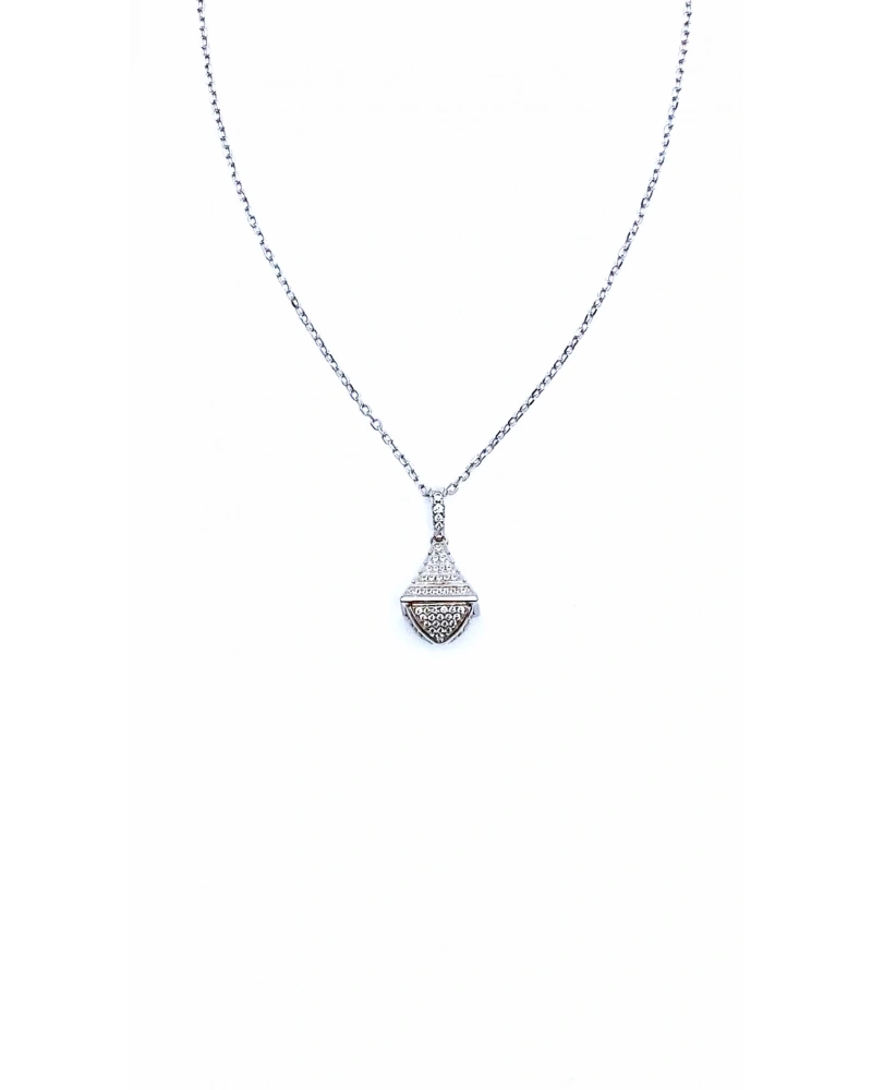 Mrl Taşlı Kurşun Kolye