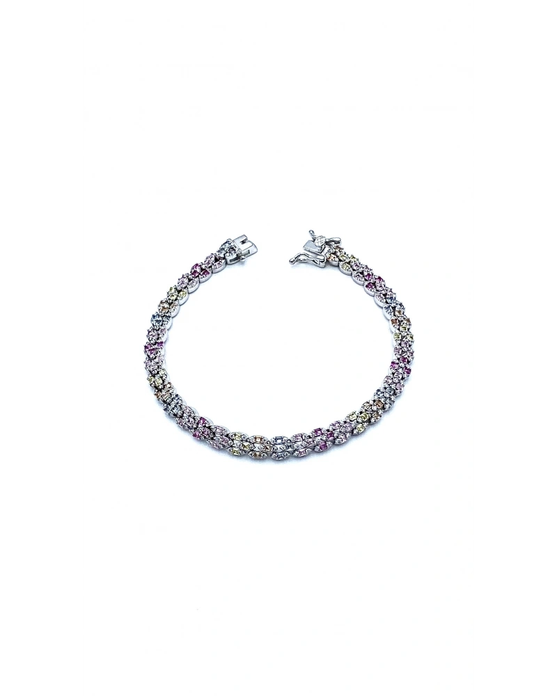 Pastel Rainbow 3 Markiz Suyolu Bileklik