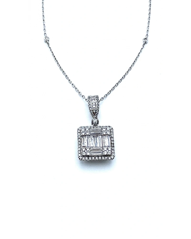 Pırlanta Montür Baget Kolye