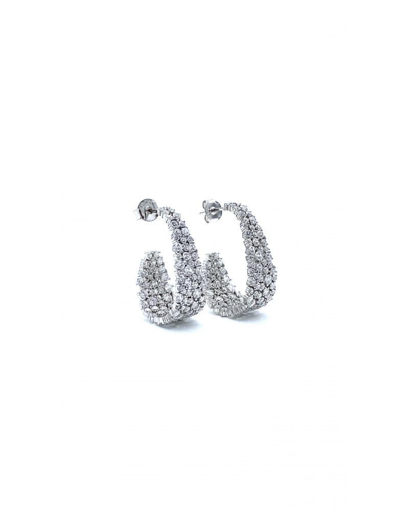 Rain Yarım Halka Küpe