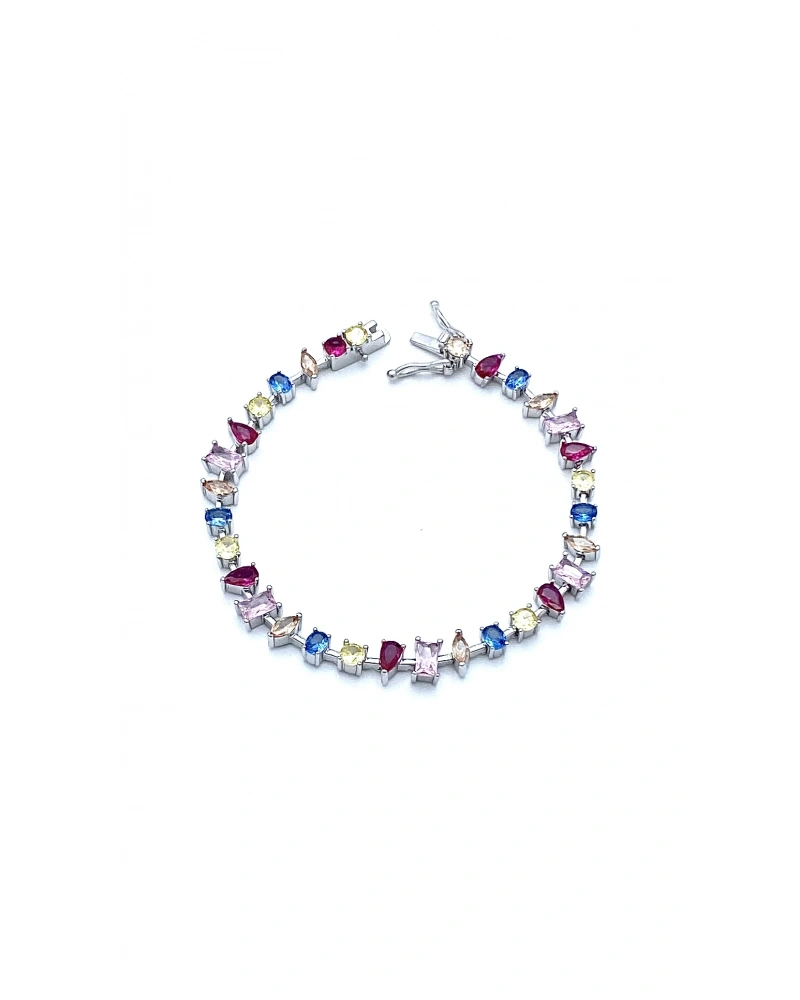 Rainbow Damla Di Geo Suyolu Bileklik