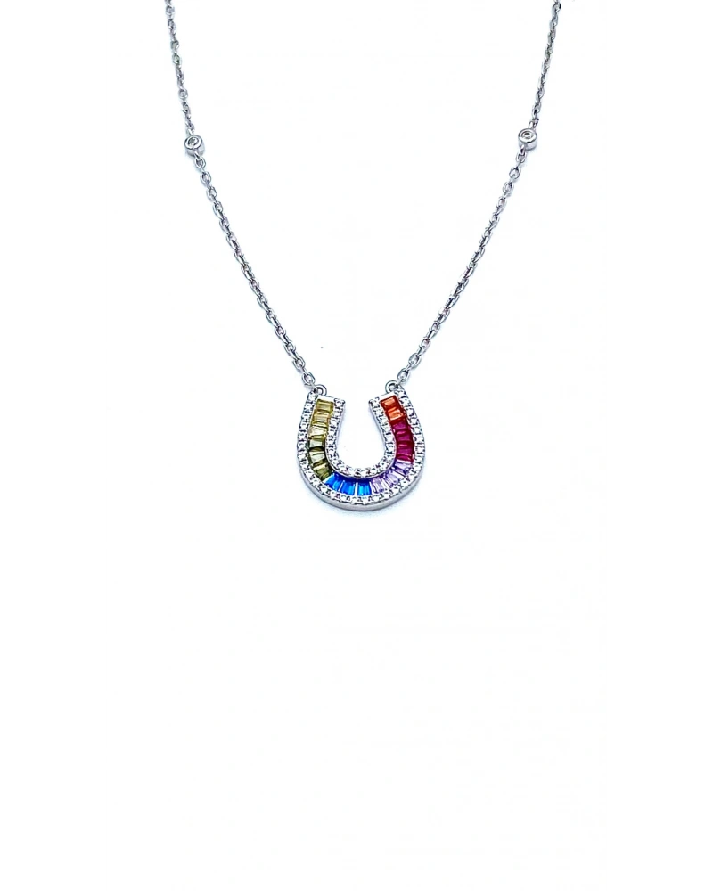 Rainbow Mini Nal Şans Kolye