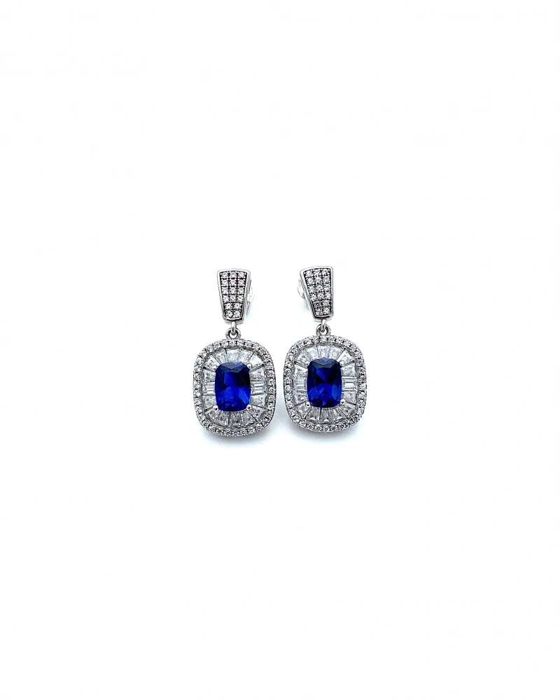 Safir Di Baget Aro Tasarım Küpe