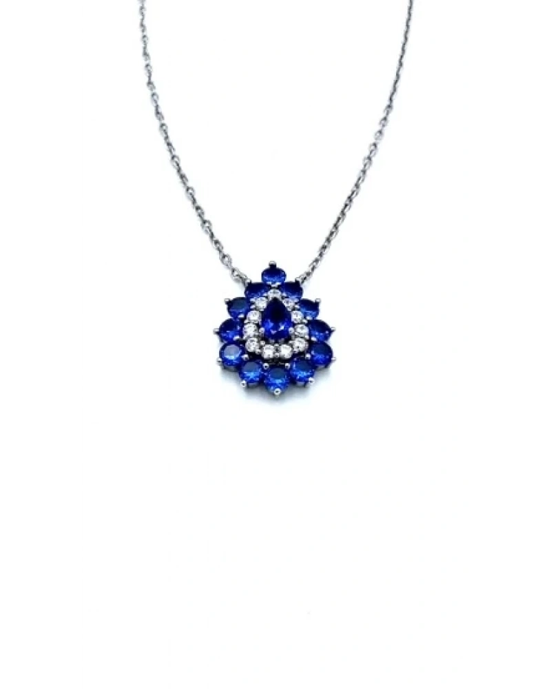 Safir Duo Damla Kolye