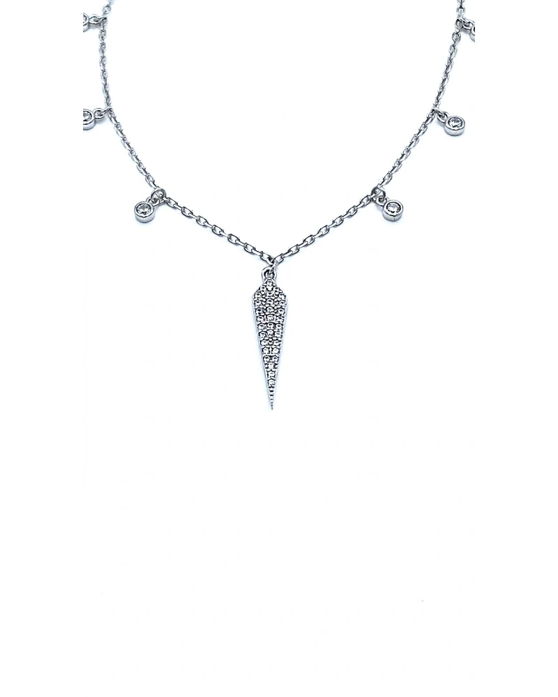Sivri Uçlu Taşlı Kolye