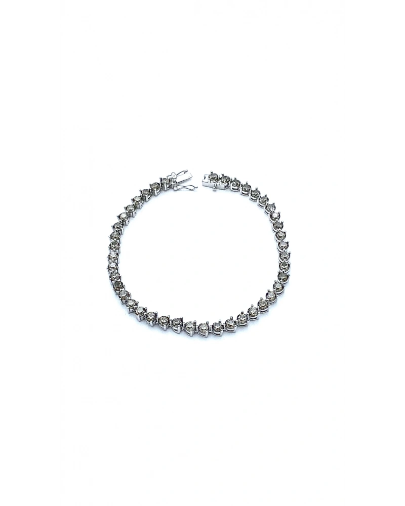 Smoky Quartz 3 tırnak 3mm Suyolu Bileklik