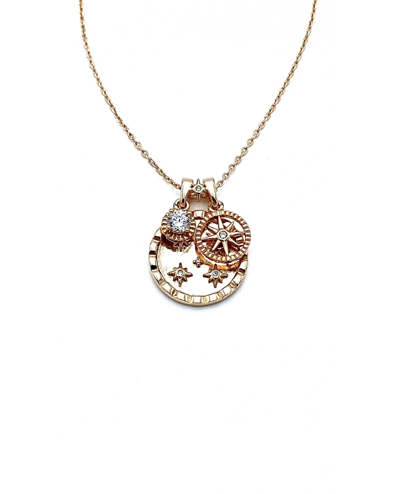 Sophie Yıldız Madalyon Kolye