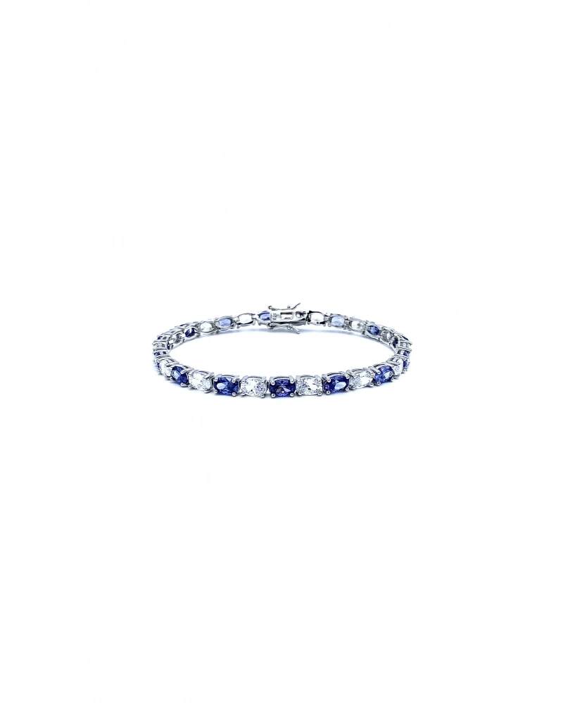 Tanzanit Oval Taşlı Suyolu Bileklik