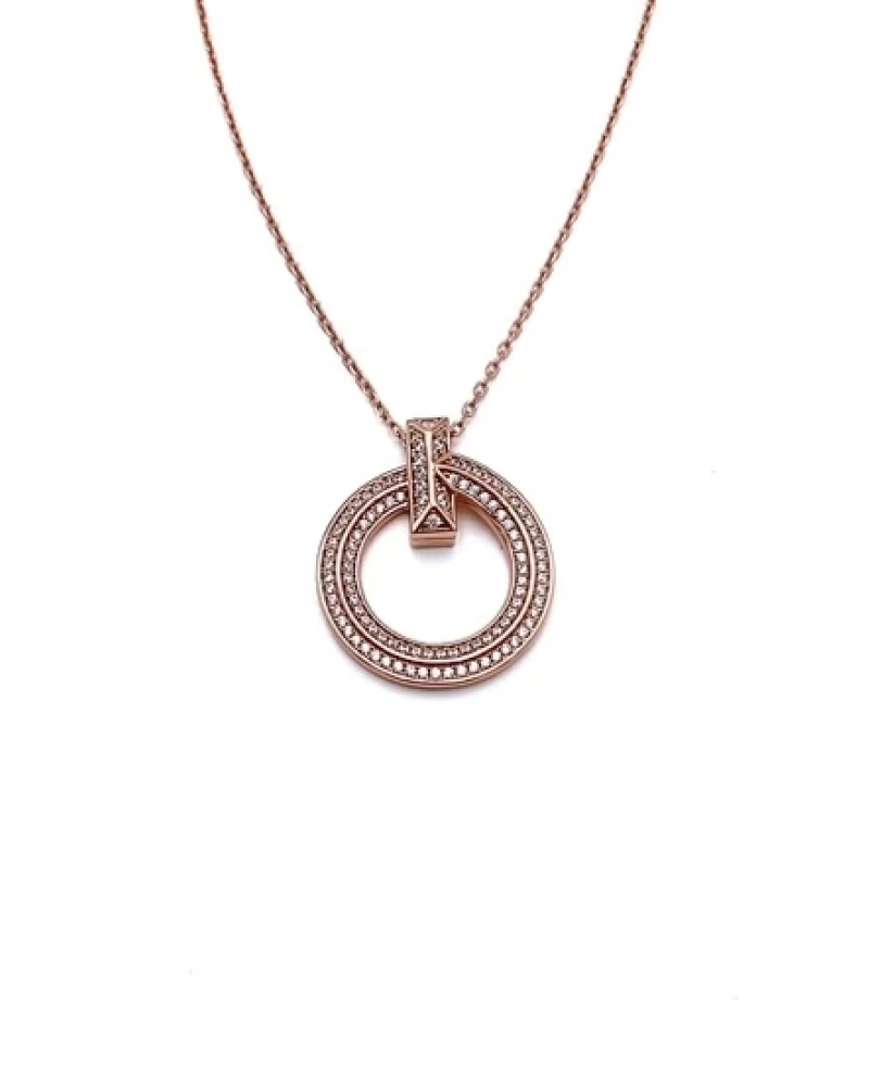 Taşlı 2 Sıra Çivi Kolye