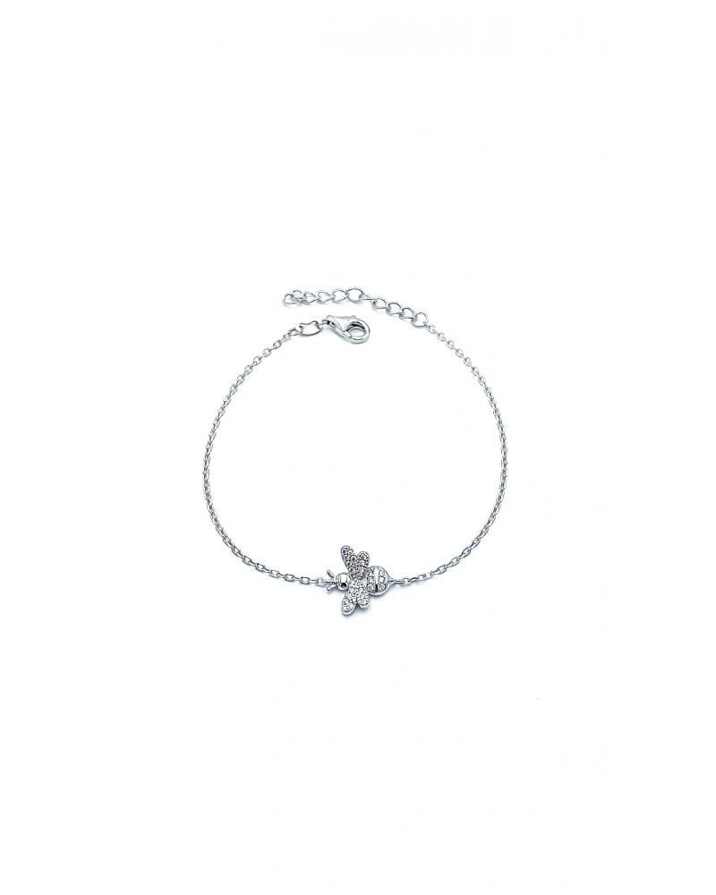 Taşlı Arı Zincir Bileklik