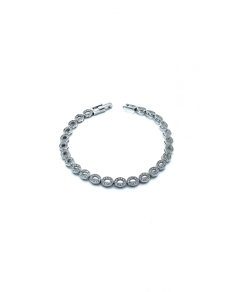 Taşlı Daire Suyolu Bileklik