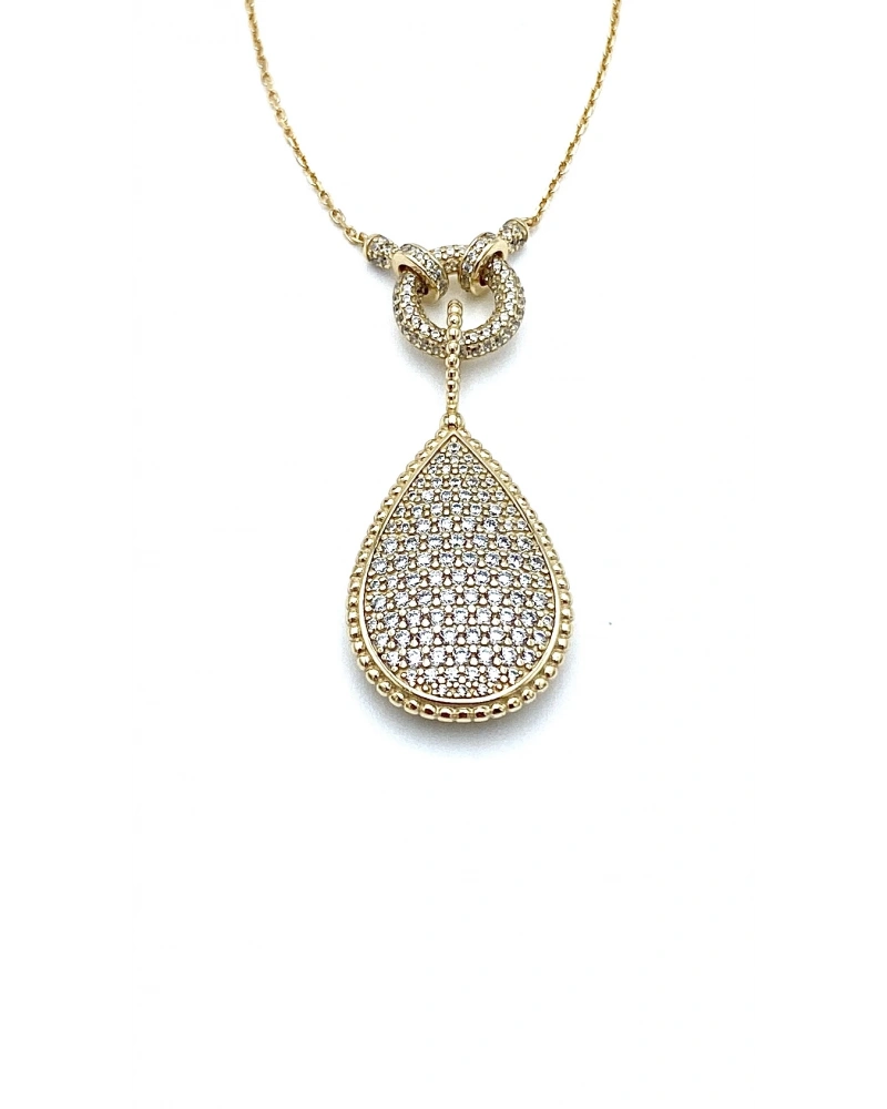 Taşlı Damla Hero Kolye