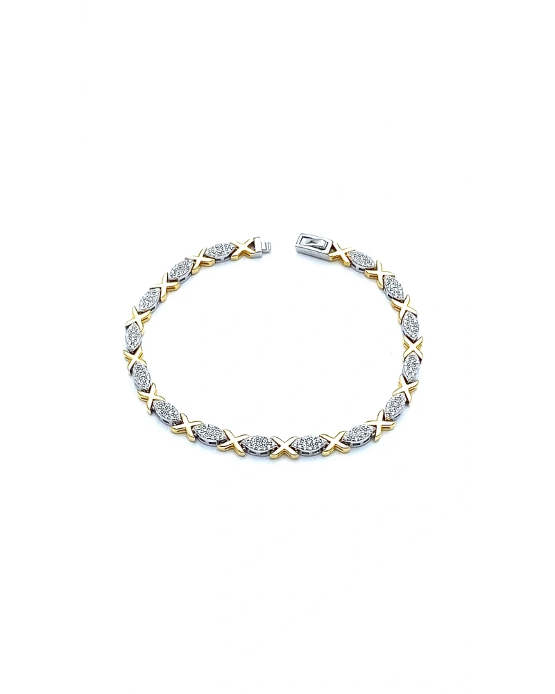 Taşlı Markiz X Suyolu Bileklik