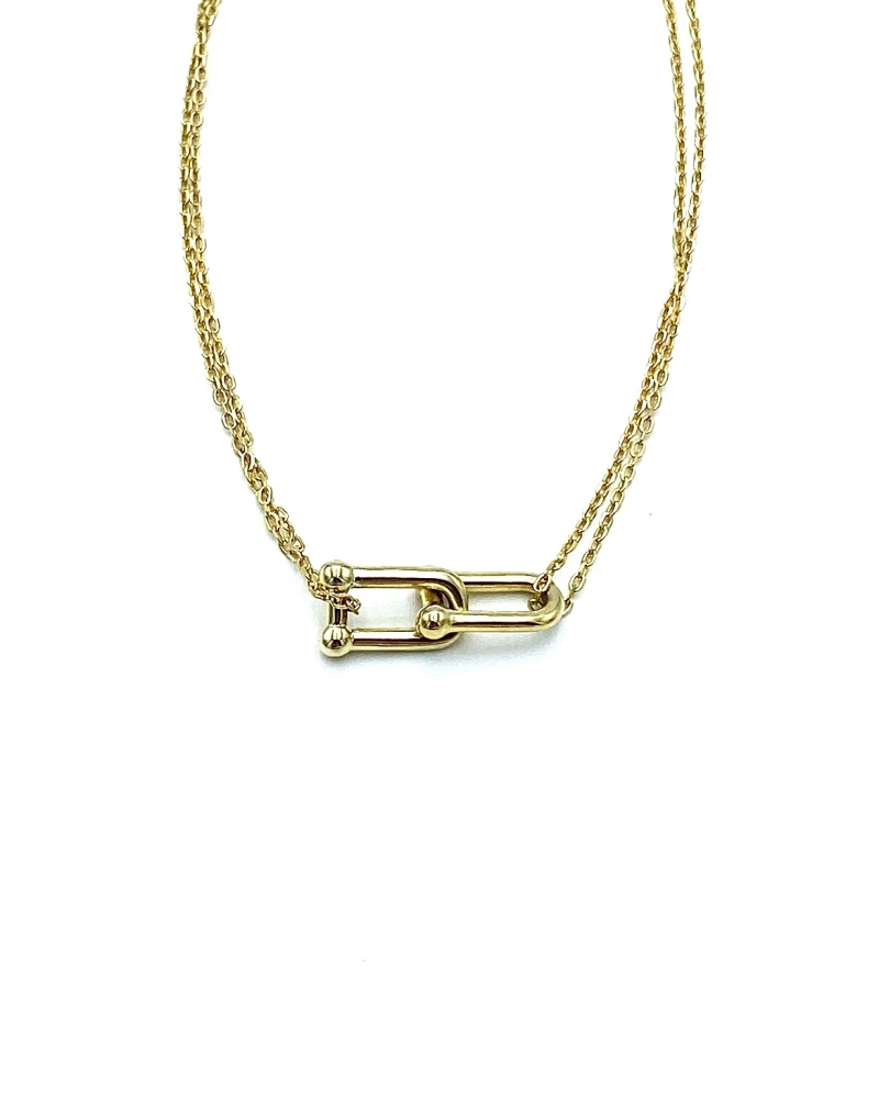 Tify 2li Zincir Kolye