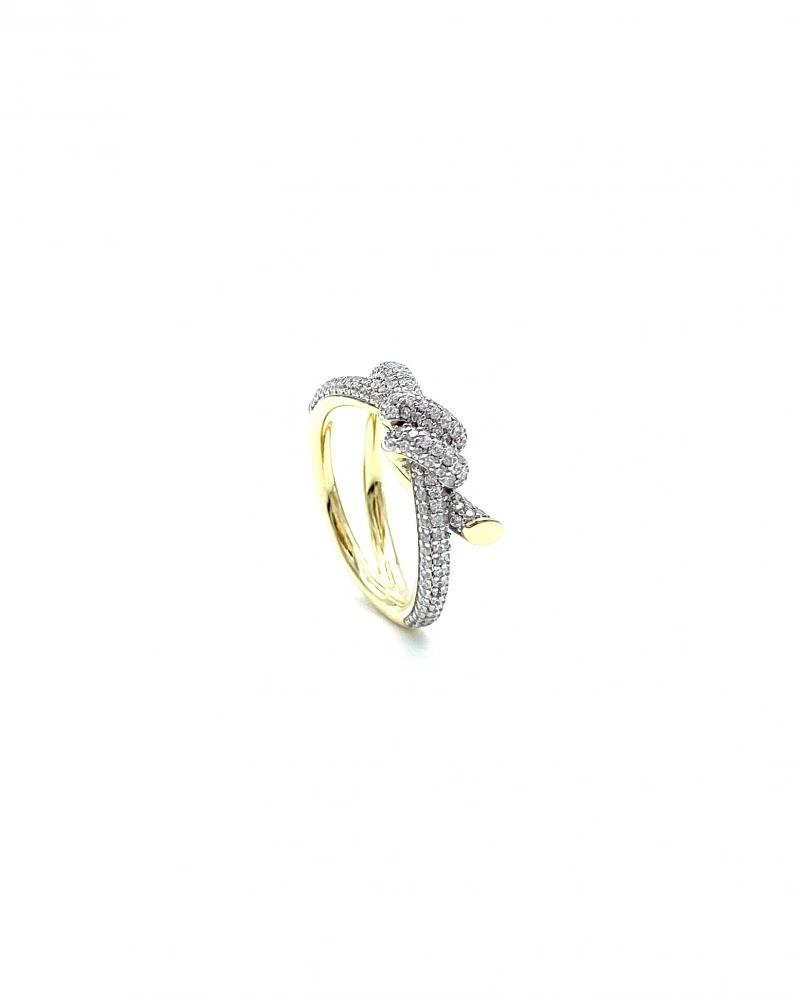 Tify Mod Knot Pave Yüzük
