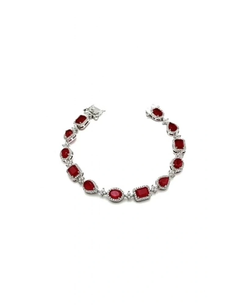 Yakut Paraiba Geo Suyolu Bileklik