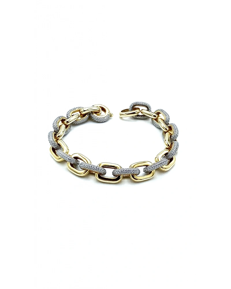 Yarı Taşlı Zincir Gurme Bileklik