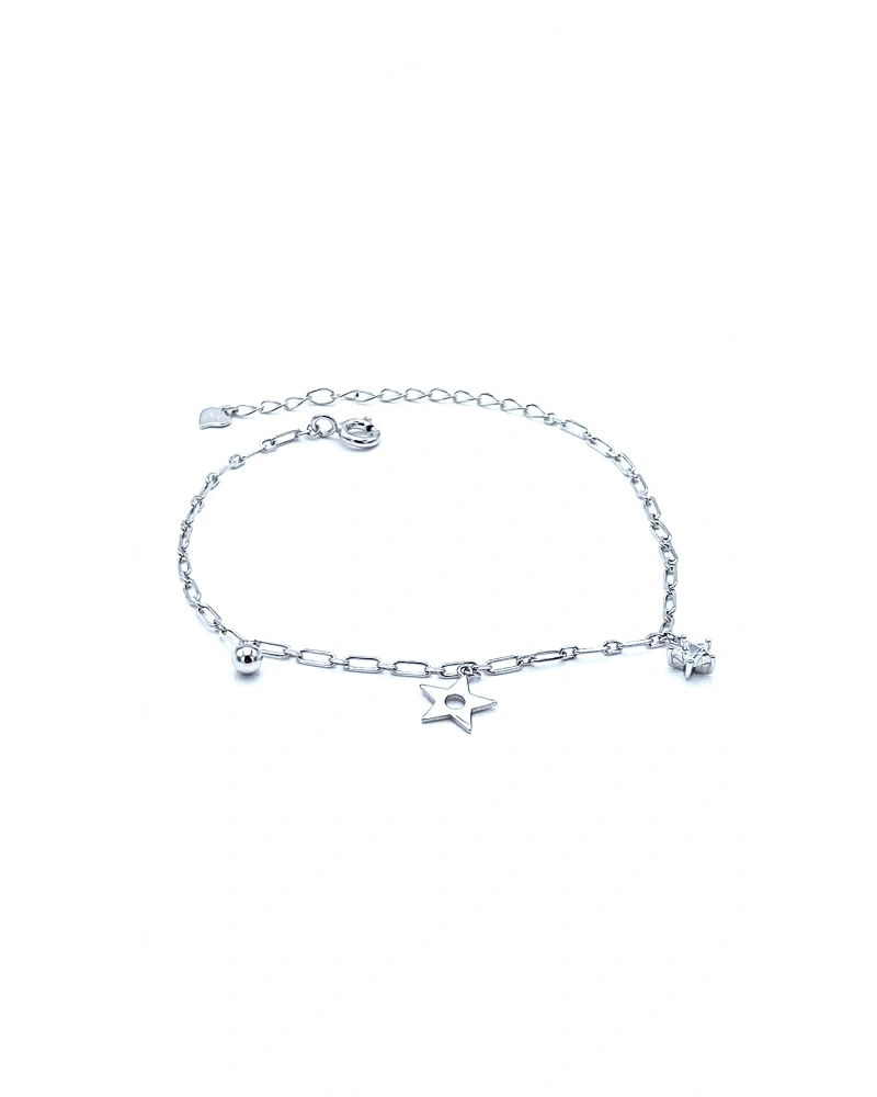 Yıldız Sallantılı Ataç Zincir Bileklik