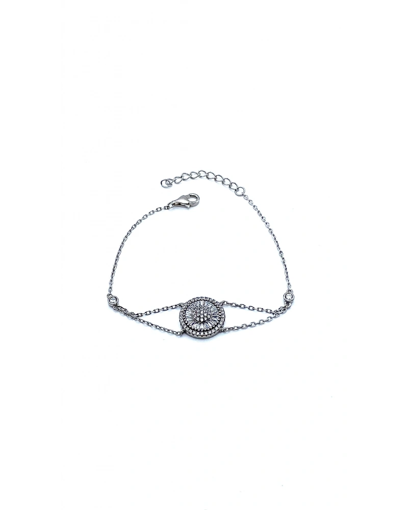 Yuvarlak Baget Pırlanta Montür Bileklik