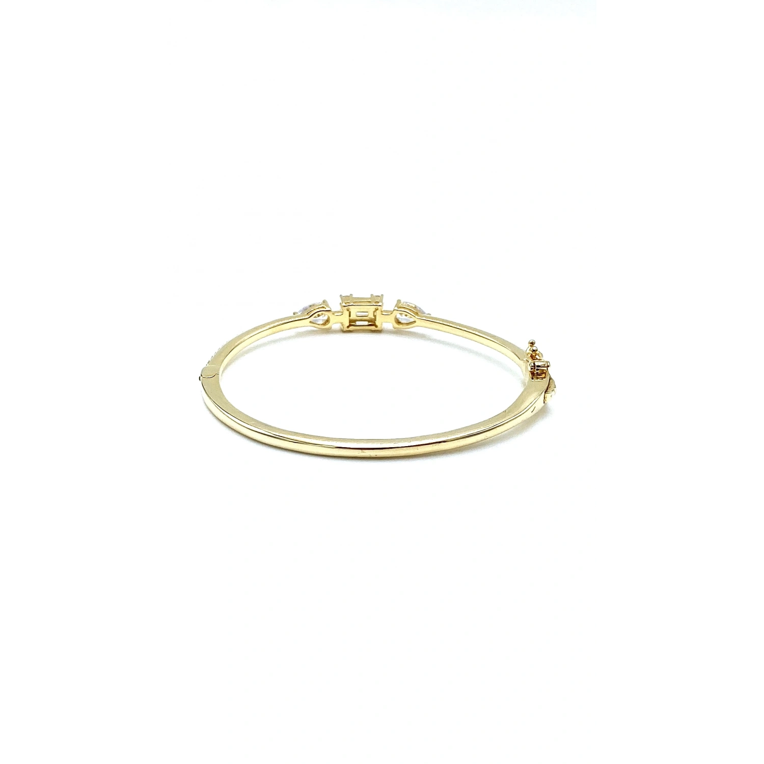 2 Damla 1 Baget Yarı Taşlı Kelepçe