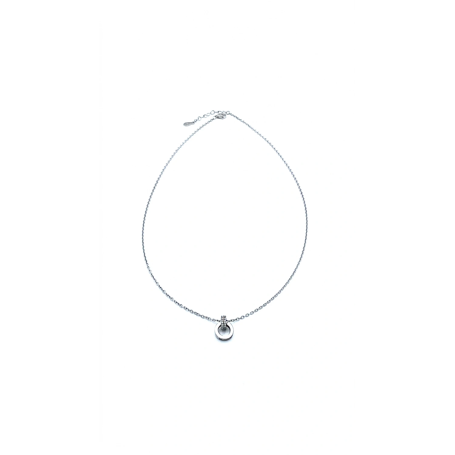 2 Halka Carti İçiçe Kolye