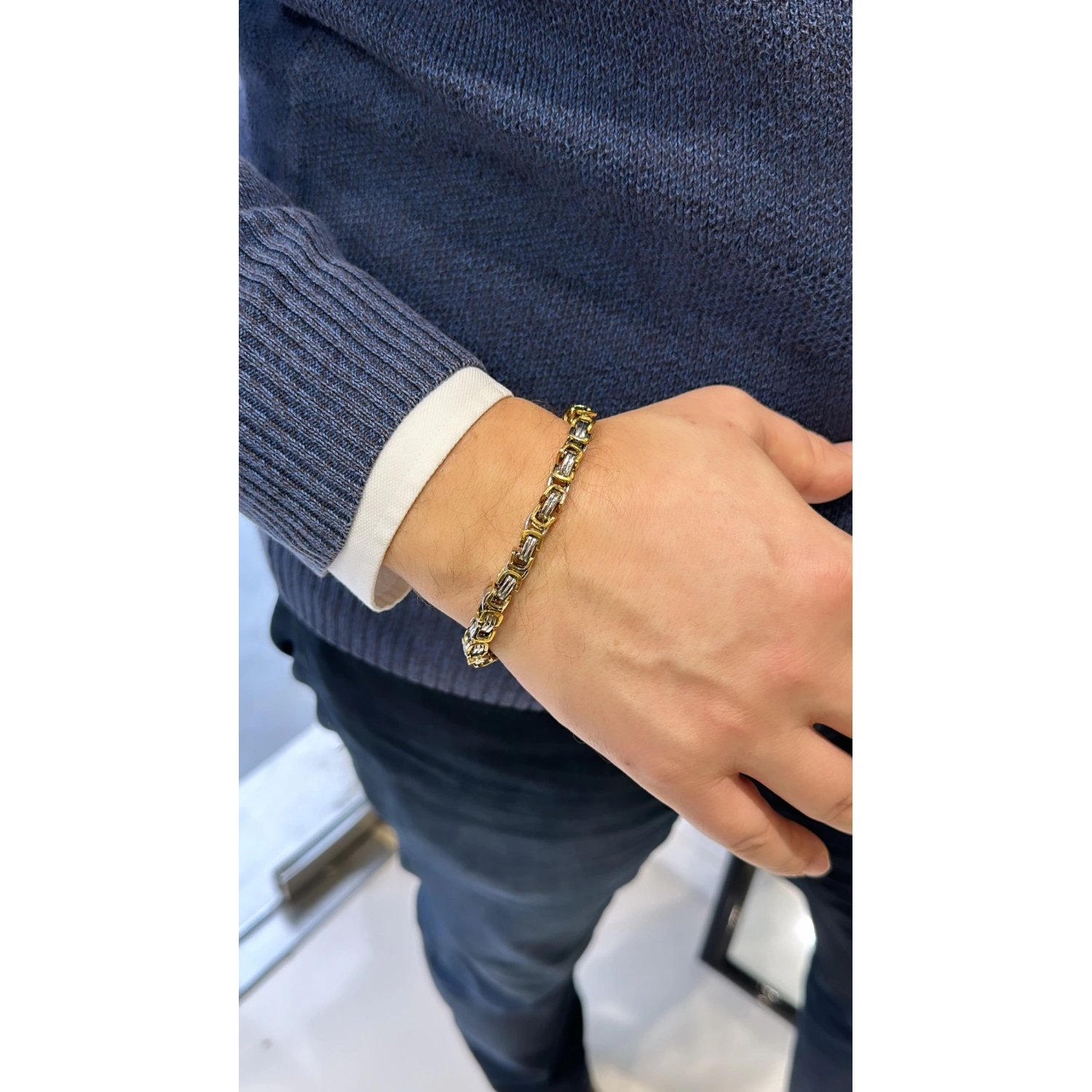 2 Renk Geçme Erkek Bileklik