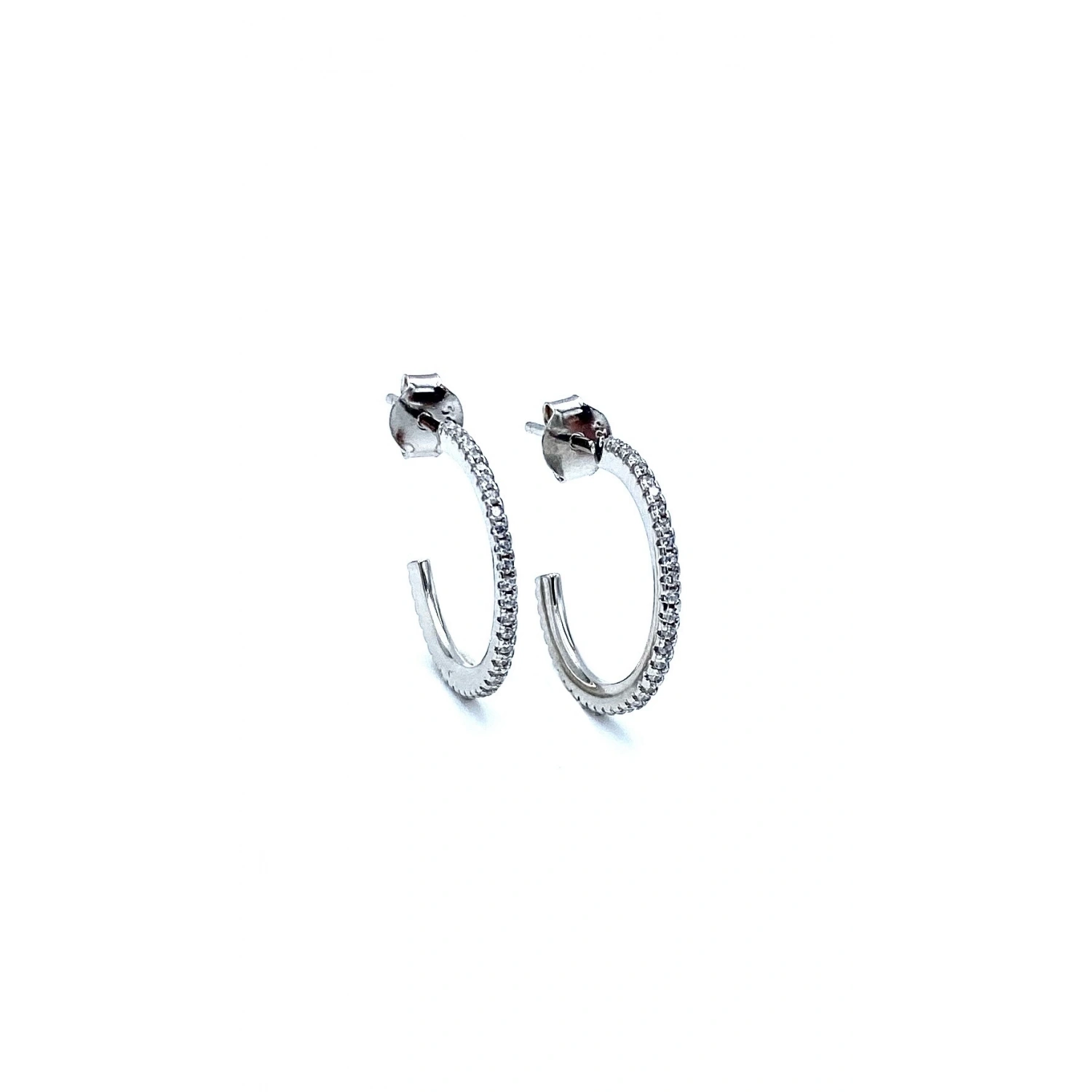 2cm İnce Tamtur Açık Halka Küpe