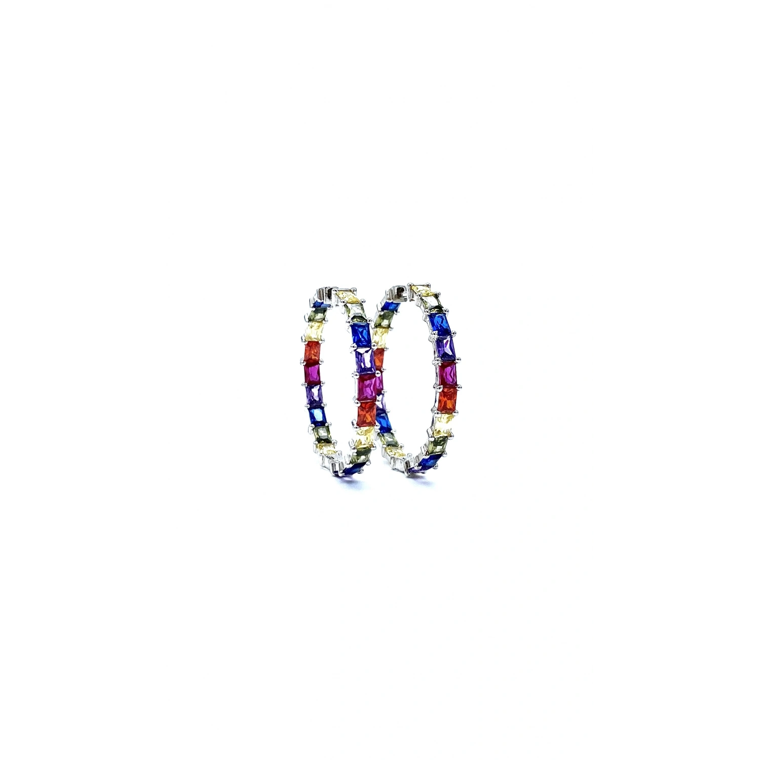 3cm Rainbow Di Halka Küpe