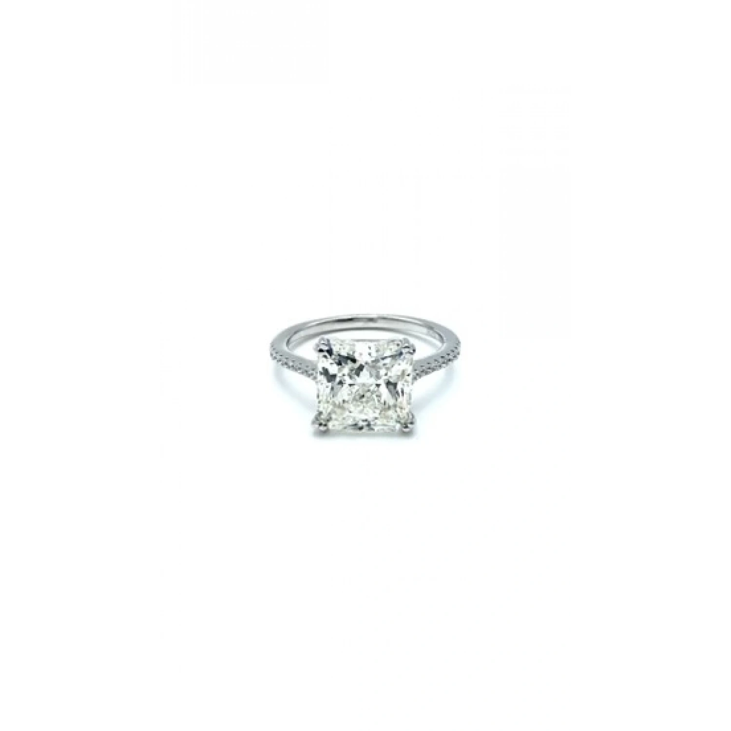 4ct Prenses Tek Taş Mozanit Yüzük