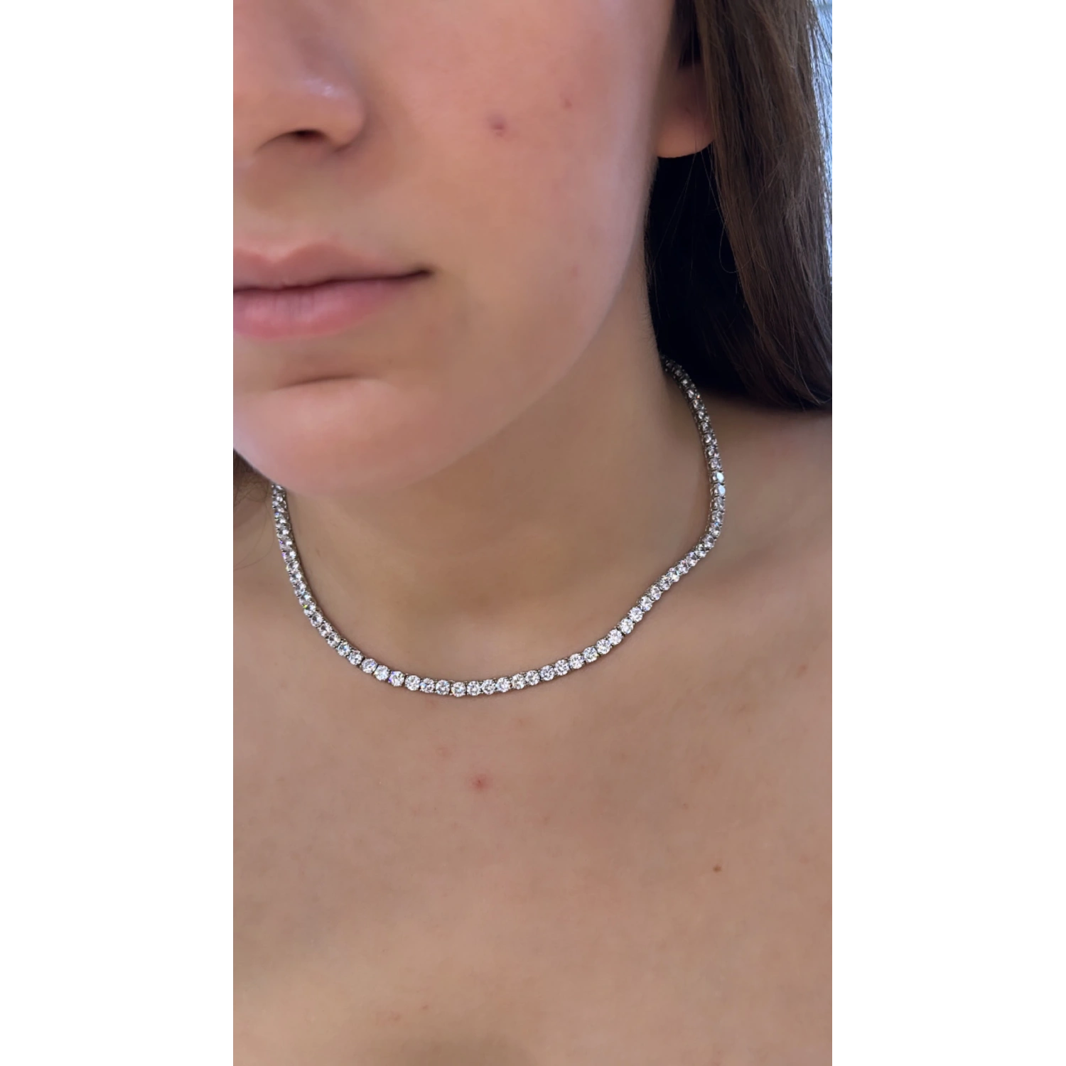 4mm Zirkon Suyolu Kolye