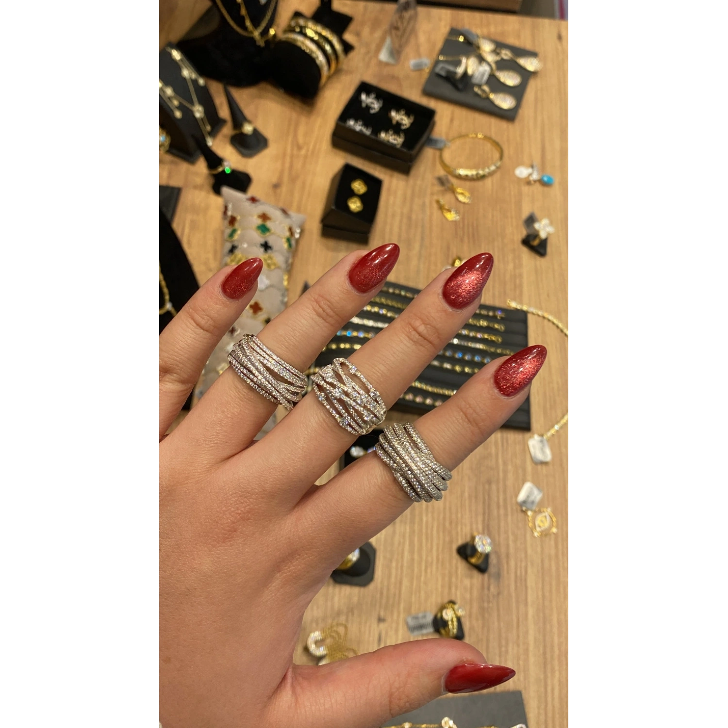 7 Sıra Pave Yüzük