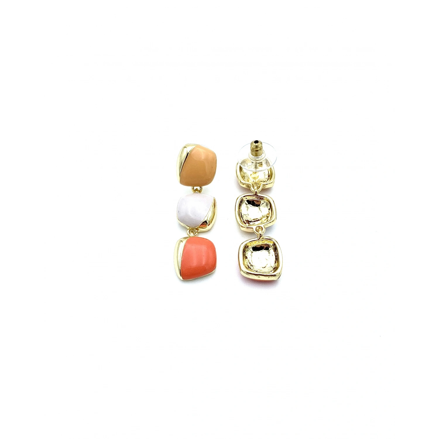 Elegant Seri 17 Tria Pebbles Somon Küpe