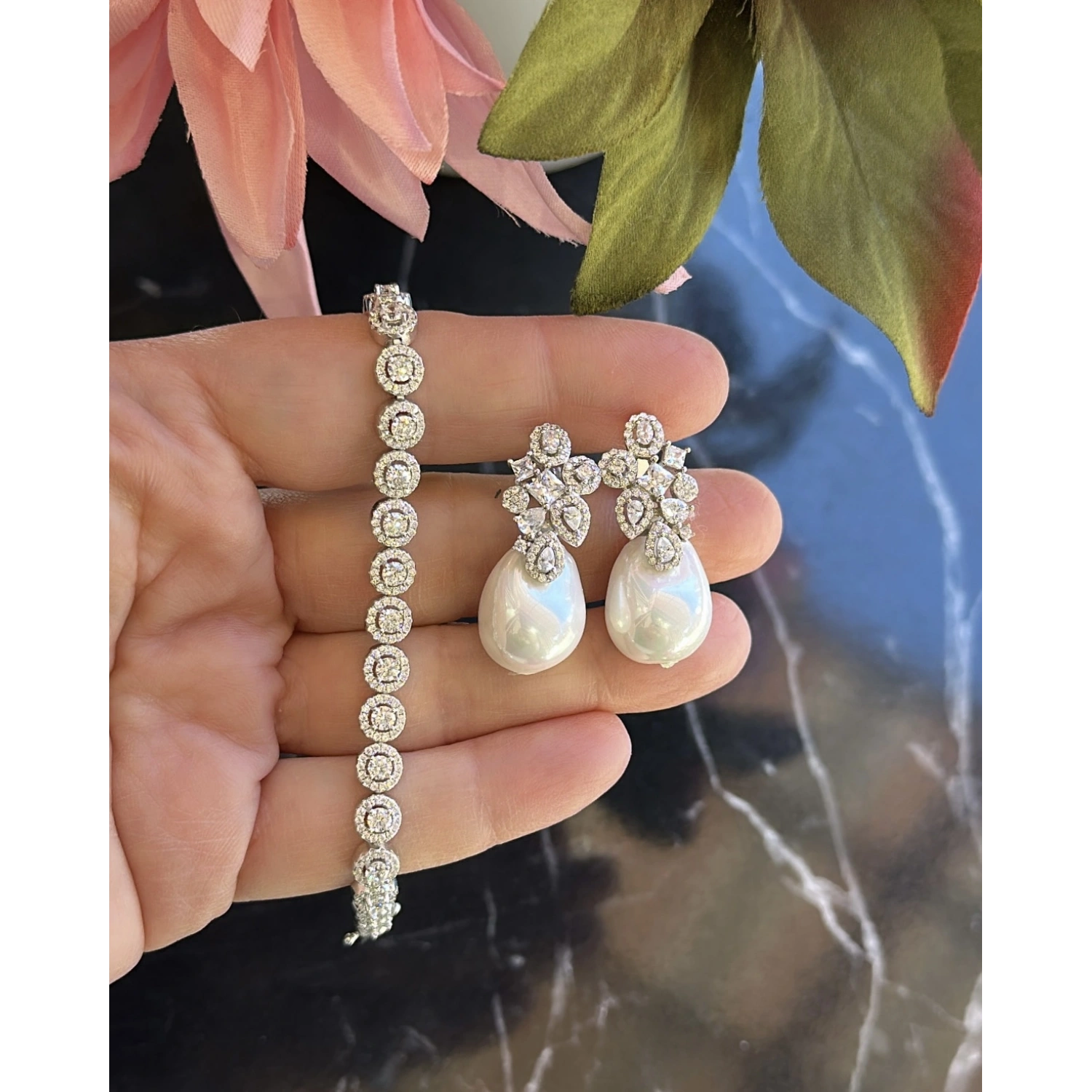 Mozanit Circle Aro Tektaş Suyolu Bileklik