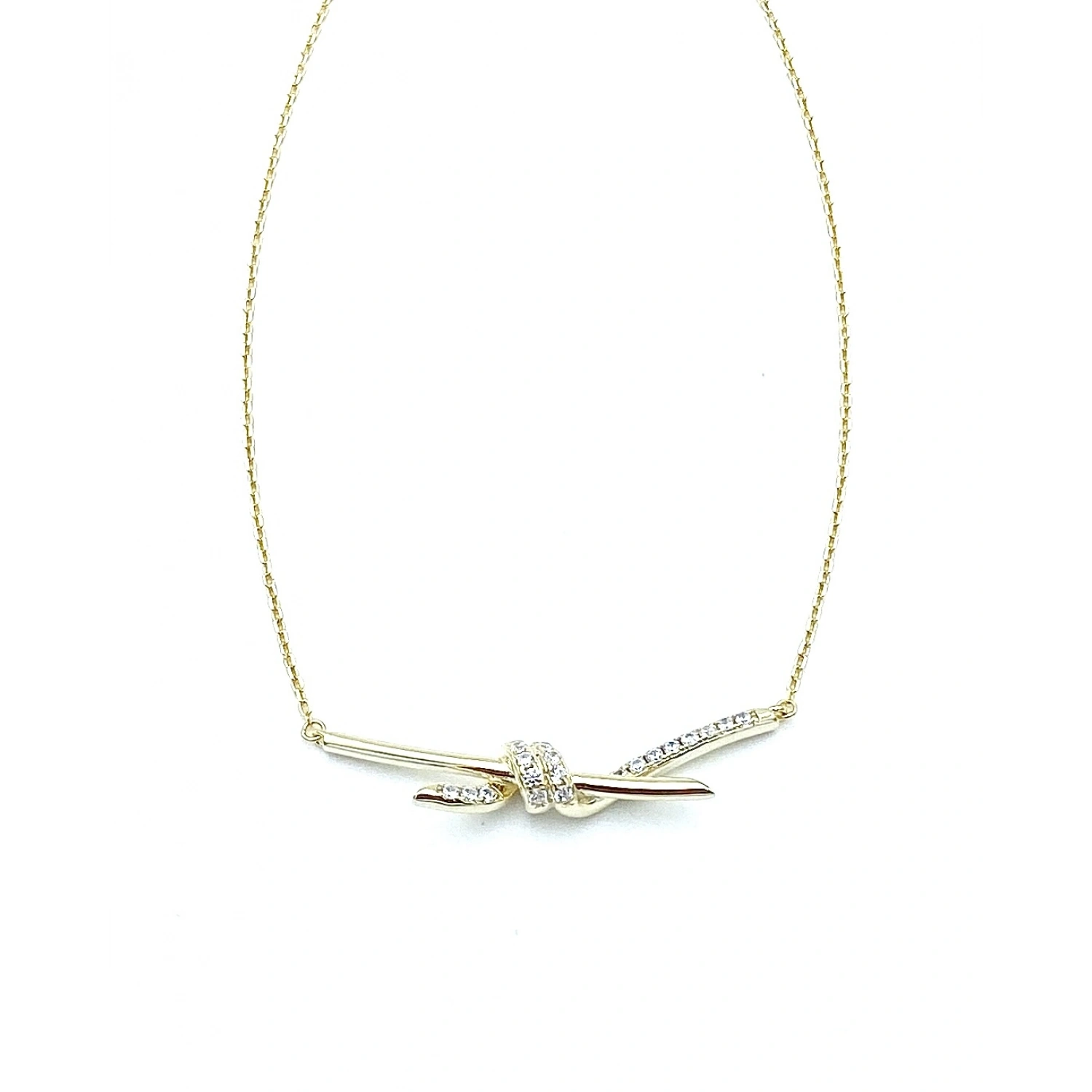 Tify Yarı Taşlı Not Kolye