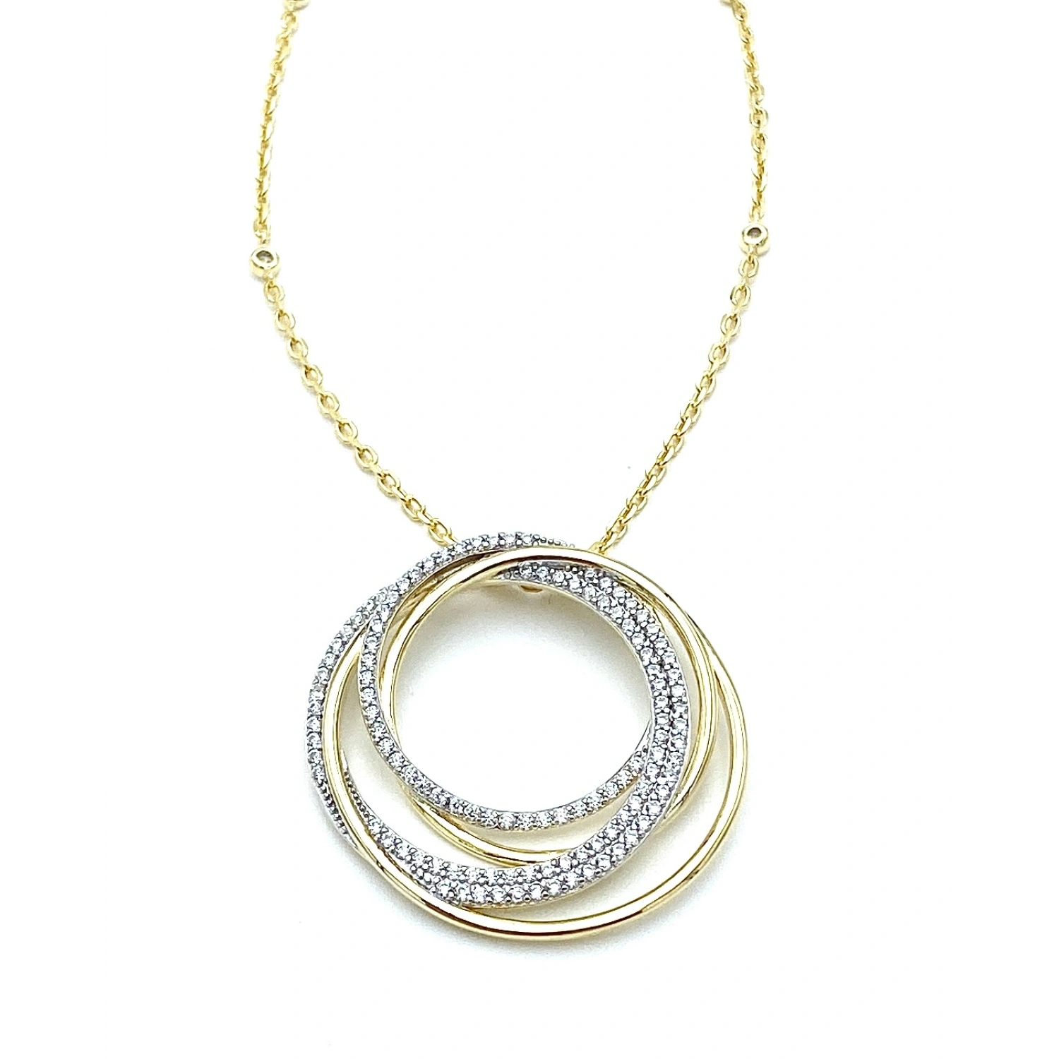 Yarı Taşlı Forever Kolye