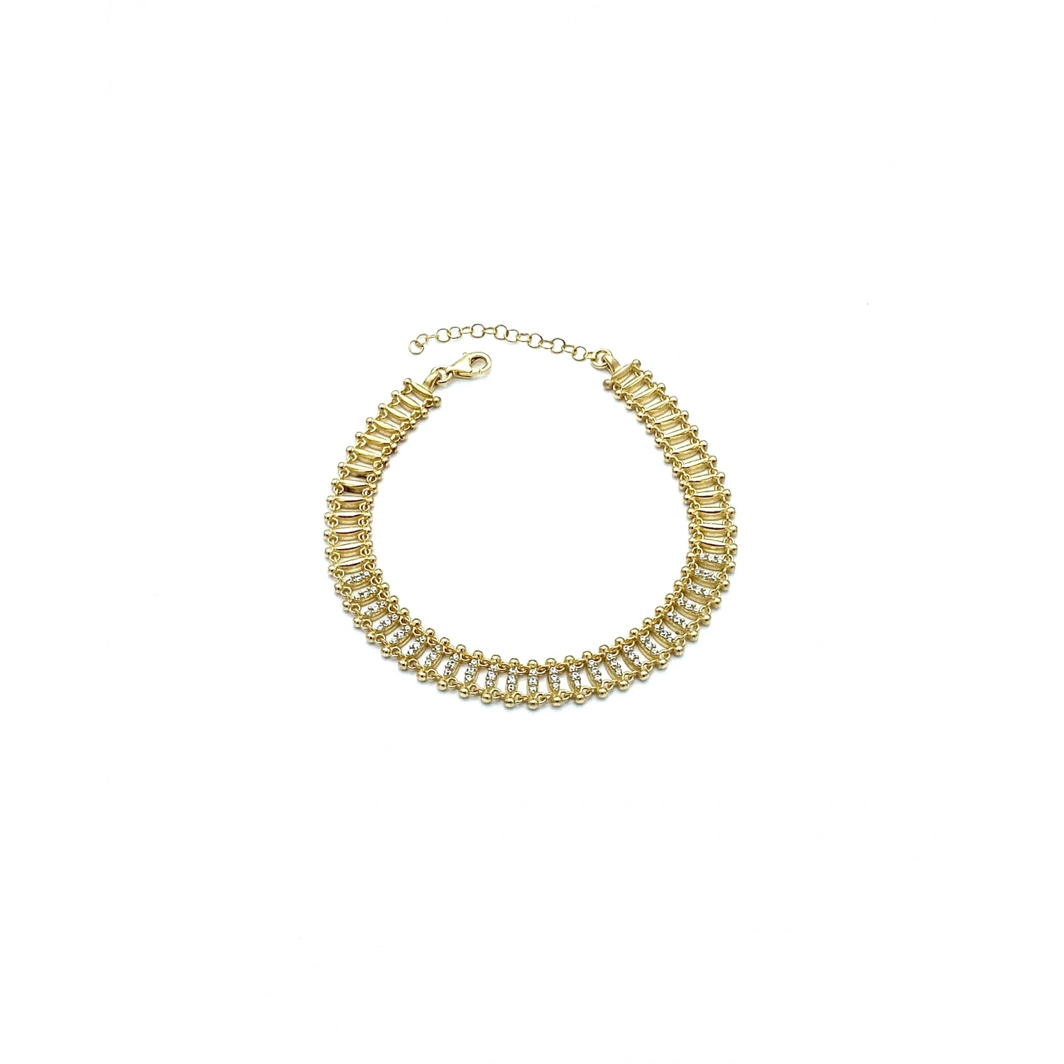 Taşlı Ladder Zincir Bileklik