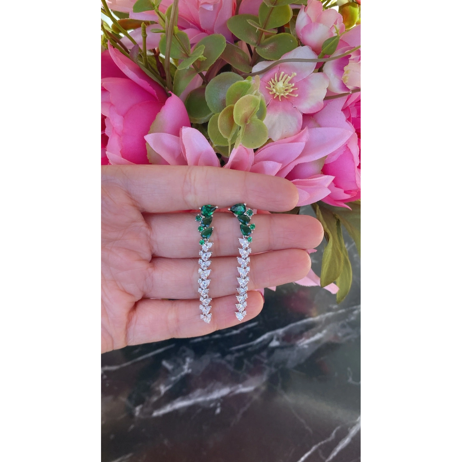 Zümrüt Damla Rain Küpe