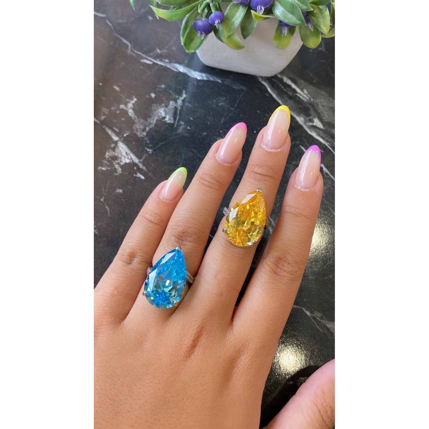 Biggy Yellow Drop Yüzük