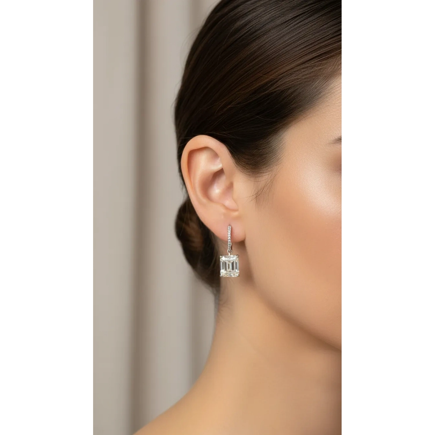 Baget Mozanit Sallantılı Küpe