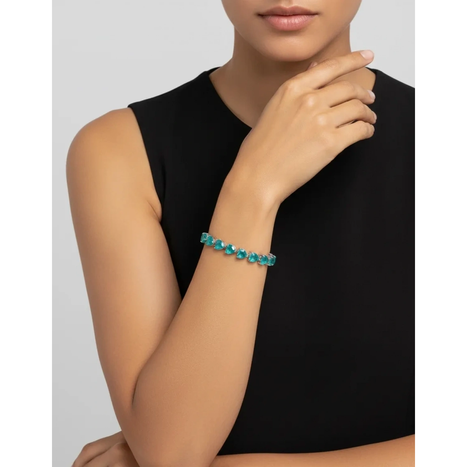 Zümrüt Paraiba Love Suyolu Bileklik