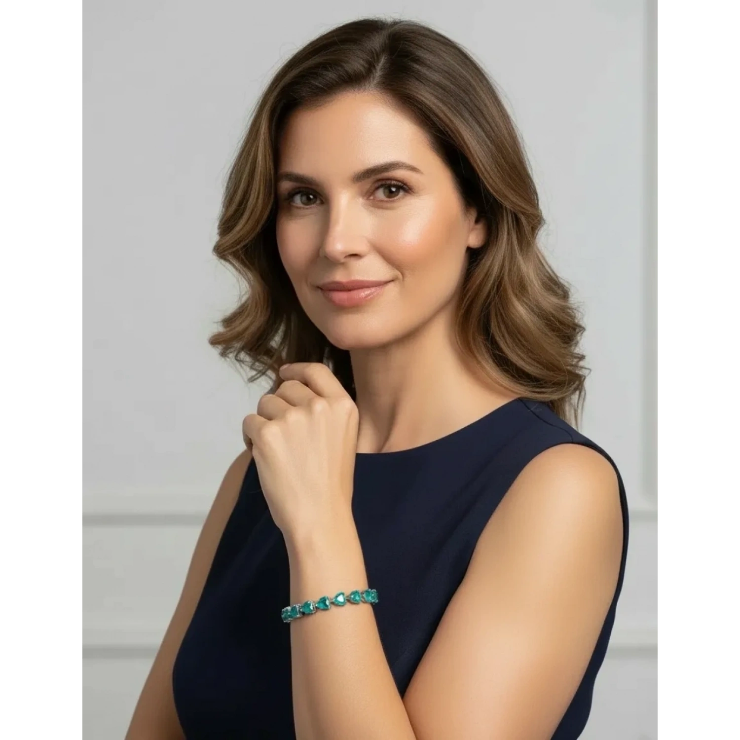 Zümrüt Paraiba Love Suyolu Bileklik