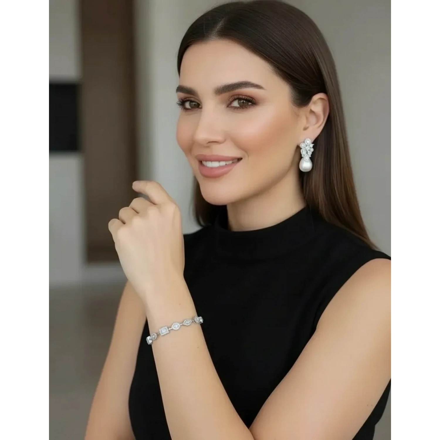 Geo Barok İnci Küpe