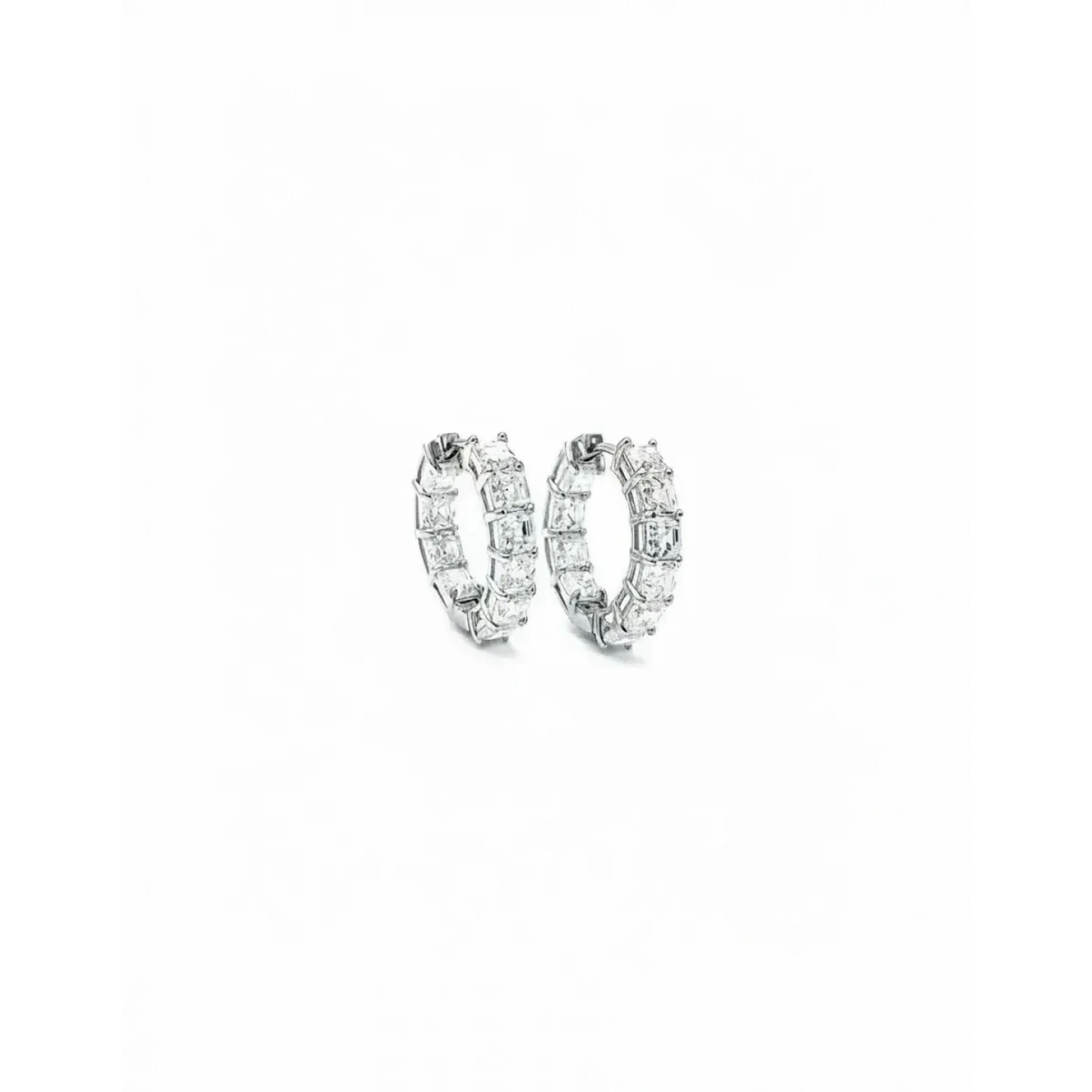 4mm Prenses Mozanit Tamtur Halka Küpe