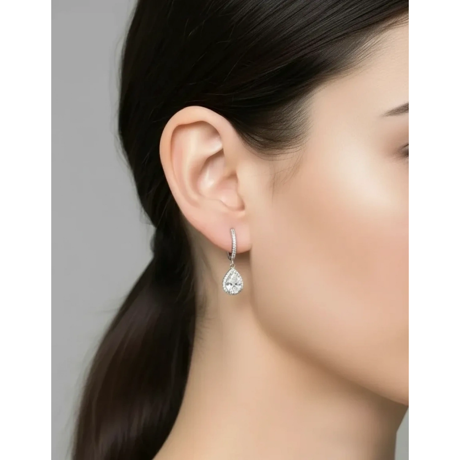 Mozanit Damla Aro M Halka Küpe