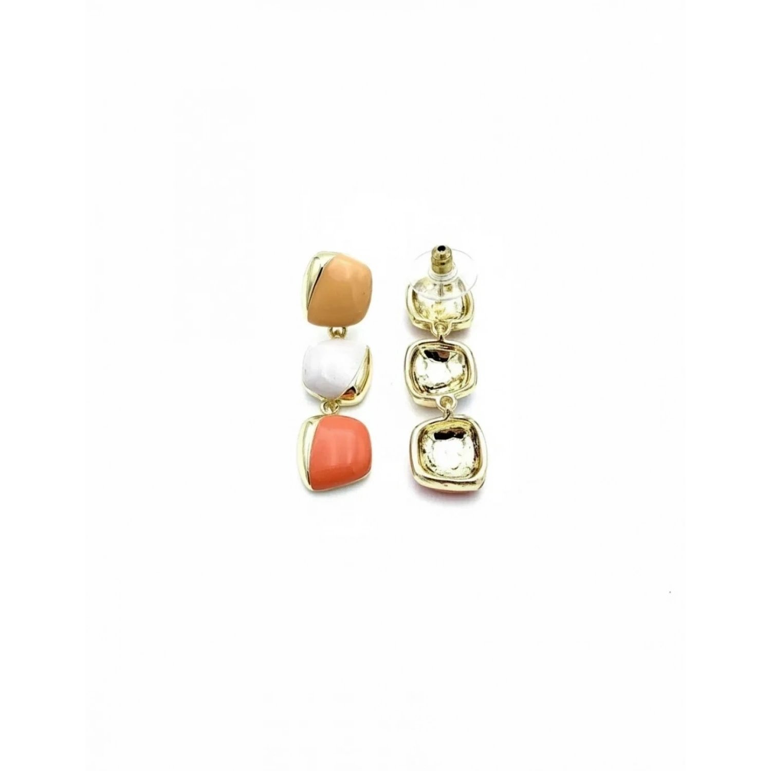 Elegant Seri 17 Tria Pebbles Somon Küpe