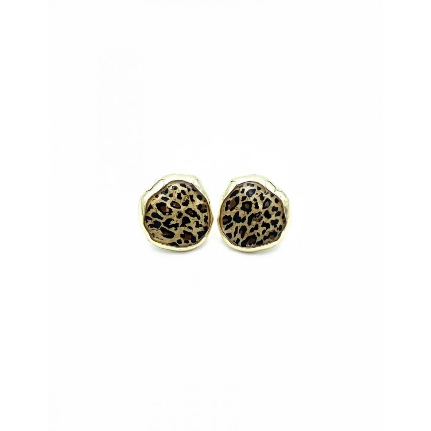 Elegant Seri 8 Leopar Stone Küpe