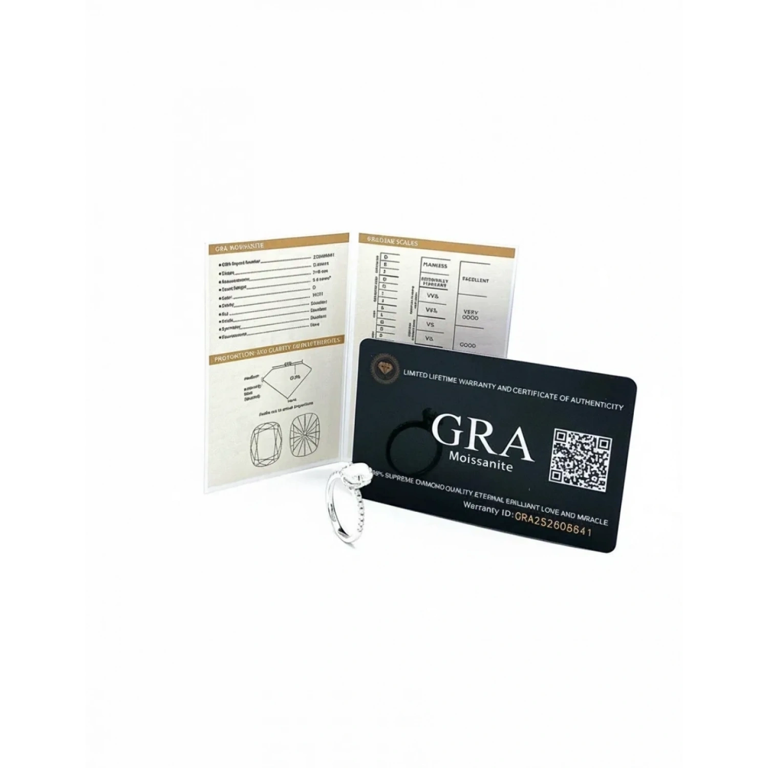 Sertifikalı Mozanit Oval Taşlı Yanları Taşlı Tektaş Yüzük