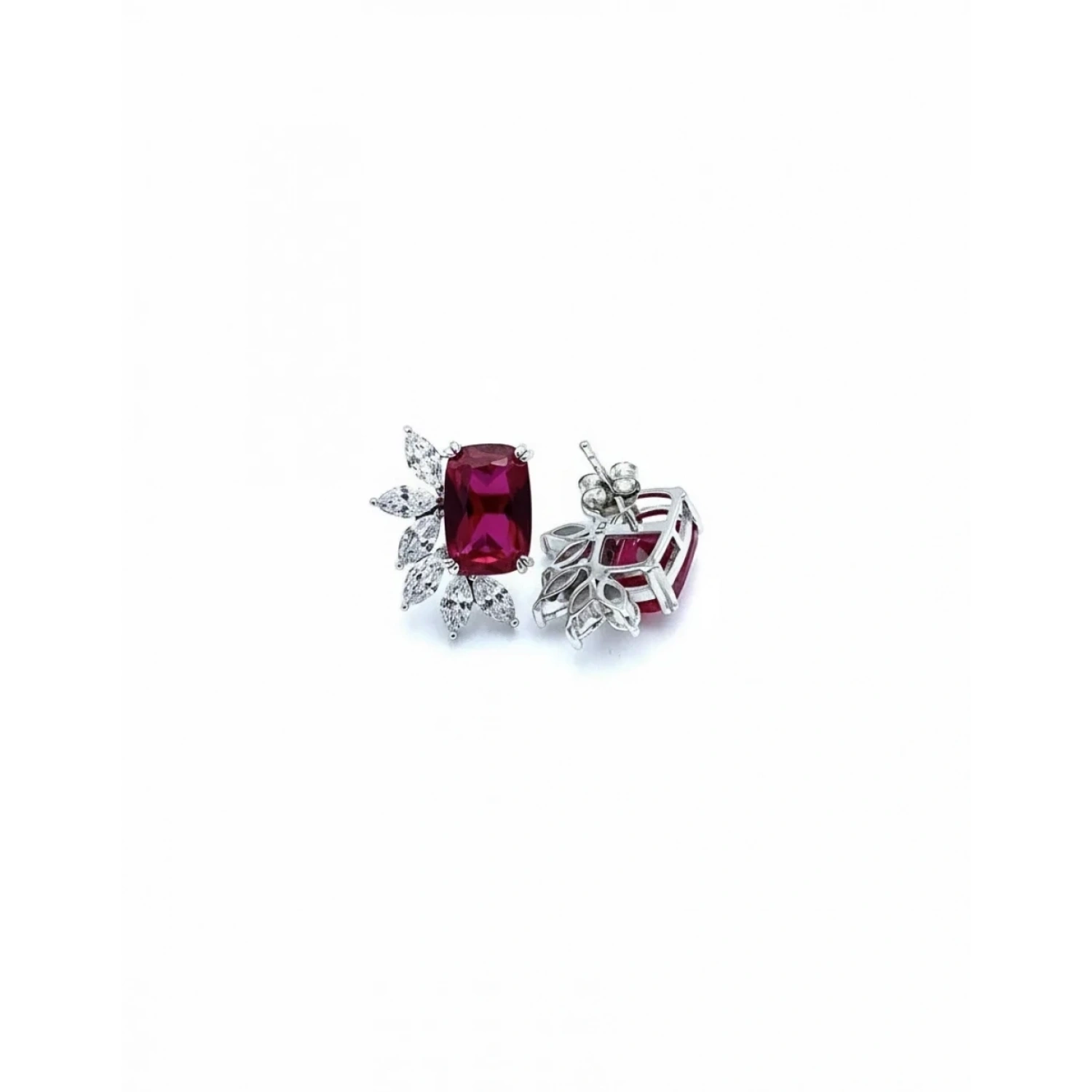 Ruby Di Markiz Yaprak Küpe