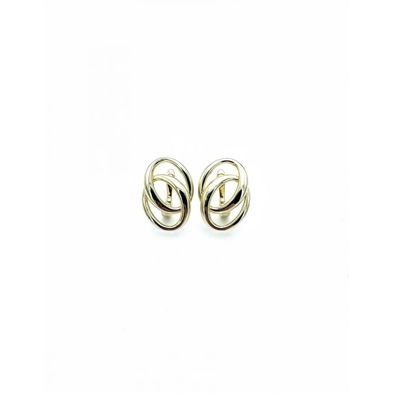 Oval Duo Taşsız Küpe