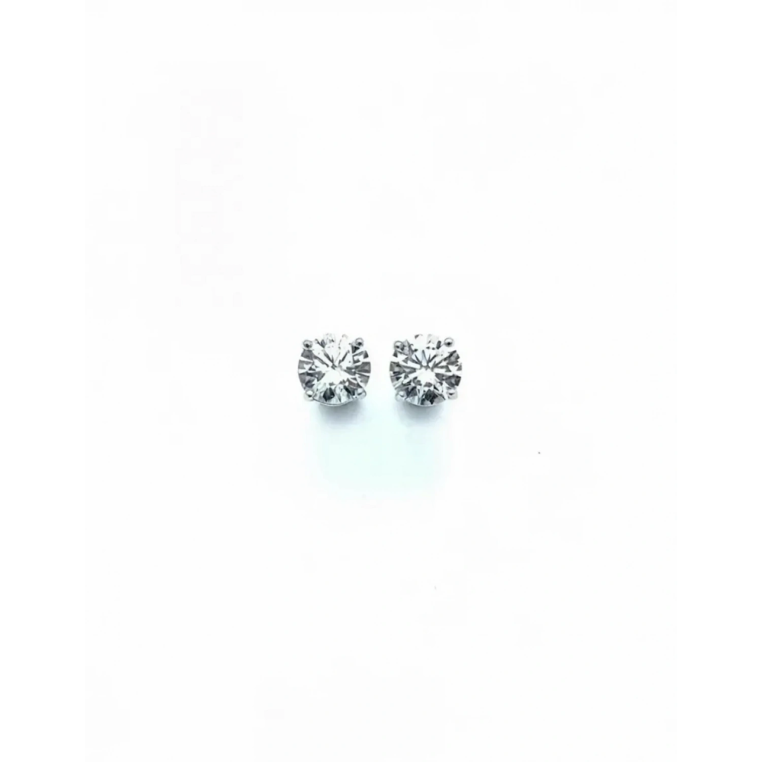 Mozanit 2ct Tektaş Küpe